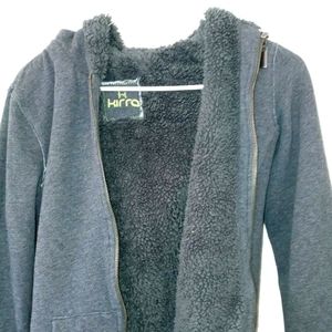 Hooded grey sweater Small